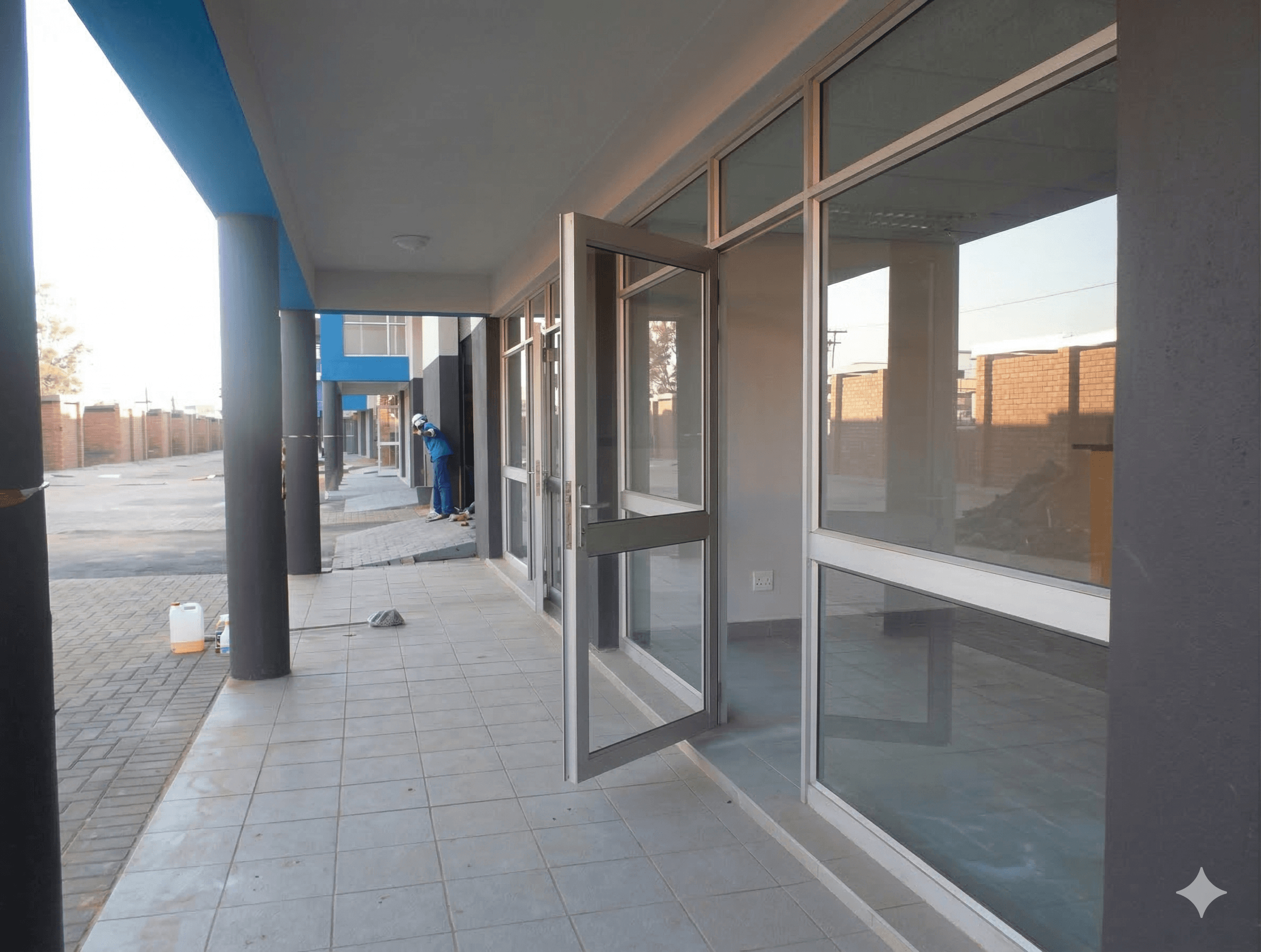 Commercial aluminium installation for PRESCO facility in Silverton Gauteng